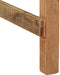 vidaXL - Eettafel - 55x60x76 - cm - Massief - Gerecycled - Hout