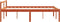 vidaXL - Seniorenbed - massief - grenenhout - wasbruin - 140x190 - cm