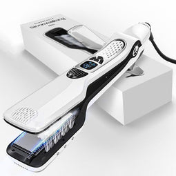 Sansbeauté® Stoomstijltang - Professionele Stijltang - 5 Temperatuurinstellingen - Wit
