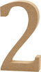 Creotime Houten Cijfer 2 8 Cm