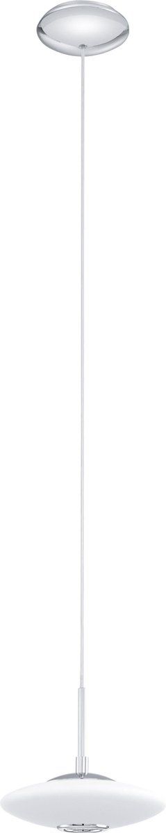EGLO Melina - Hanglamp - 1 Lichts - Ø210mm - Chroom - Wit
