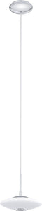 EGLO Melina - Hanglamp - 1 Lichts - Ø210mm - Chroom - Wit