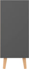 vidaXL - Dressoir - 90x30x72 - cm - bewerkt - hout - grijs