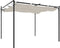 vidaXL - Pergola - met - uitschuifbaar - dak - 295x292x230 - crèmekleurig