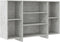 vidaXL - Dressoir - 120x30x75 - cm - bewerkt - hout - betongrijs