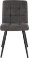 Light & Living - Eetkamerstoel OLIVE - 50.5x44.5x82cm - Grijs - Set van 2