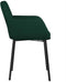 vidaXL - Eetkamerstoelen - fluweel - donkergroen
