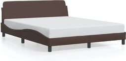 vidaXL-Bedframe-met-hoofdbord-kunstleer-bruin-160x200-cm