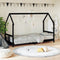 vidaXL - Kinderbedframe - 80x200 - cm - massief - grenenhout - zwart