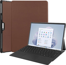 iMoshion Microsoft Surface Pro 9 / 10 - Trifold Bookcase - Kunstleer - Bruin
