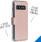 Accezz Hoesje Geschikt voor Samsung Galaxy S10 Hoesje Met Pasjeshouder - Accezz Xtreme Wallet Bookcase - Roze