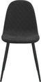 vidaXL - Eetkamerstoelen - 2 - st - fluweel - zwart