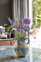 Mica Decorations Caldo Vaas - Keramiek - L25 x B24 x H30 cm - Donkerblauw