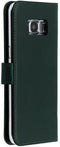 Selencia Galaxy S8 - Echt Lederen Bookcase - Ruimte voor 3 pasjes - Groen