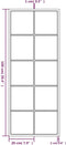 vidaXL - Wandspiegels - 2 - st - 100x40 - cm - metaal - zwart
