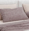 Zohome Kussensloop Lino - Kussenhoes van 50x50 cm - 1 stuk - 100% Katoen - Paars
