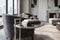 Feel Home Eileen - Verstelbare salontafel - Ø52cm - RVS frame en glazen blad