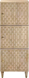 vidaXL - Hoge - kast - 40x33x110 - cm - massief - mangohout