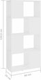 vidaXL-Boekenkast/kamerscherm-60x24x124,5-cm-spaanplaat-wit