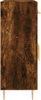 vidaXL - Dressoir - 69,5x34x90 - cm - bewerkt - hout - gerookt - eikenkleurig