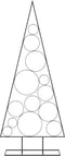 vidaXL - Kerstdecoratie - kerstboom - 150 - cm - metaal - zwart
