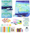 Complete Accessoires Set Geschikt voor Fujifilm Instax Mini 11 - Case Camera Tas met Filters, Fotoalbum en Meer - Blue Painting