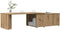 vidaXL - Salontafel - 150x50x35 - cm - bewerkt - hout - artisanaal - eikenkleur