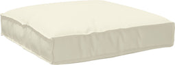 vidaXL - Palletkussen - voor - Zitkussen - Crème - 80x80x12 - cm - Oxford - Stof