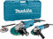 Makita DK0054X1 Haakse slijper combiset (GA9020R / 9558NB) + 2 diamantschijven in koffer - 2200W / 840W - 230 x 125mm