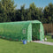 vidaXL - Tuinkas - met - stalen - frame - 32 - m² - 16x2x2 - m - groen