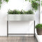 vidaXL - Verhoogde - Tuinbak - 100x26x82 - cm - Gegalvaniseerd - Staal