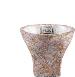 PTMD Githa Ronde Bloempot - H11 x Ø14 cm - Cement - Roze