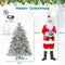 Coast Kunstkerstboom 150 cm - LED 150 Warmwitte Lampjes - Besneeuwd Groen/Wit - 279 Takken