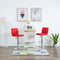 vidaXL - Barstoelen - 2 - st - kunstleer - rood
