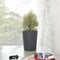 Bloempot Vaas - DEROMA - Millennium R - Antraciet - Met waterreservoir - Hoogte 53 cm