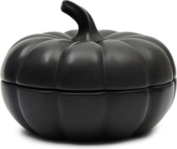 Riviera Maison Voorraadpot met Deksel - Pumpkin Decoration Bowl - Zwart - Maat XL