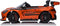 Elektrische kinderauto - oranje - Mercedes AMG GT3 - draaibaar stuur - veiligheidsgordels