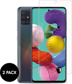 iMoshion Screenprotector Geschikt voor Samsung Galaxy A51 Tempered Glass - iMoshion Screenprotector Gehard Glas 2 pack