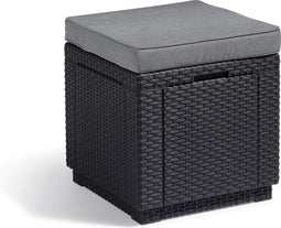 Allibert Cube Tuintafel - 42x42x39 cm - Grafiet
