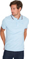 Mario Russo Polo shirt Edward - Polo Shirt Heren - Poloshirts heren - Katoen - Lichtblauw