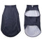 Hondenregenjas met reflecterende strips polyester blauw 4XL