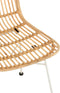 J-Line stoel Emma - rotan/metaal - naturel/wit