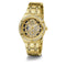 Guess Watches GW0604L2 - Polshorloge - Skeleton design met dag en datum - Goud