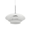 Dyberg Larsen AVA Pendant - Hanglamp D31 cm - Opal glas met chroom