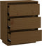 vidaXL - Dressoir - 60x34x75 - cm - massief - grenenhout - honingbruin