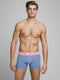 JACK&JONES JACSUPER TWIST TRUNKS - Boxershorts 3-Pack Effen Gemeleerd - Grijs Licht Blauw Groen (3-pack)