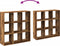 vidaXL - Kamerscherm - / - boekenkast - 102x29x103,5 - cm - hout - oud - houtkleurig