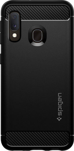 Samsung Galaxy A20e - Spigen Rugged Armor - TPU Backcover - Matt Black