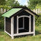 vidaXL - Hondenhok - 65x65x61,5 - cm - massief - grenenhout - grijs