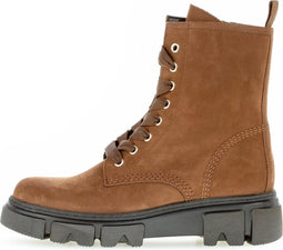 Gabor 71.730.18 - Veterboots - Bikerboot op stoere zool - Bruin - Maat 40
